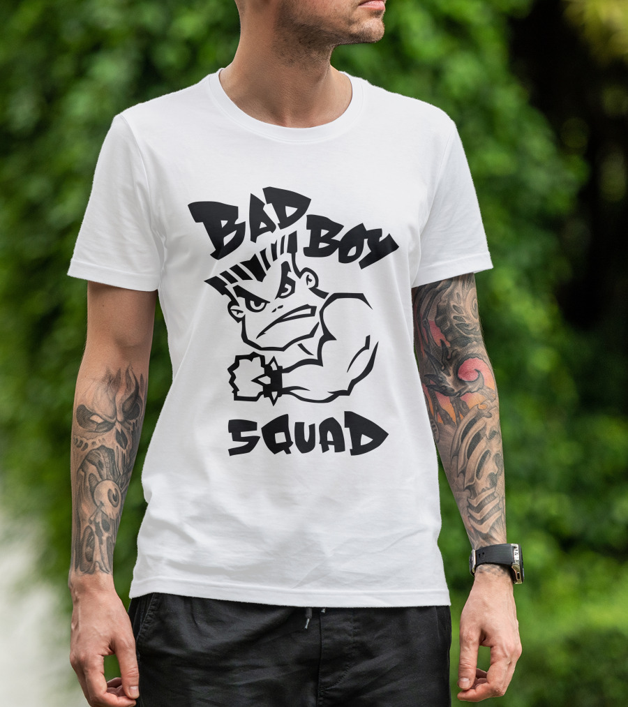 Bad Boy Squad Tough Cartoon Character T-Shirt
