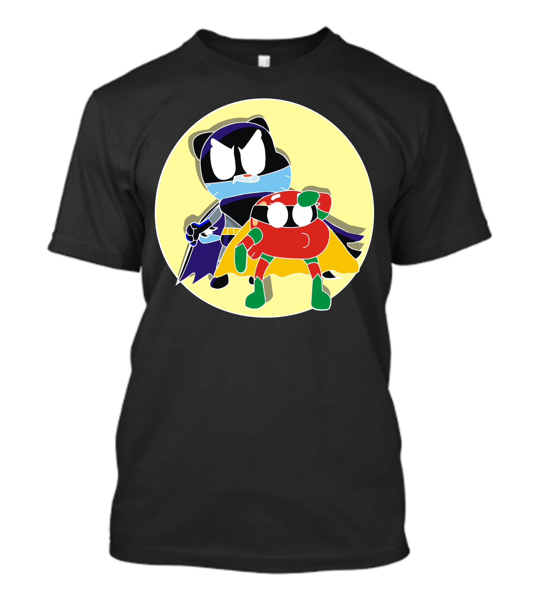 Batgumball Adventure Duo In Iconic Heroic Costumes T-Shirt