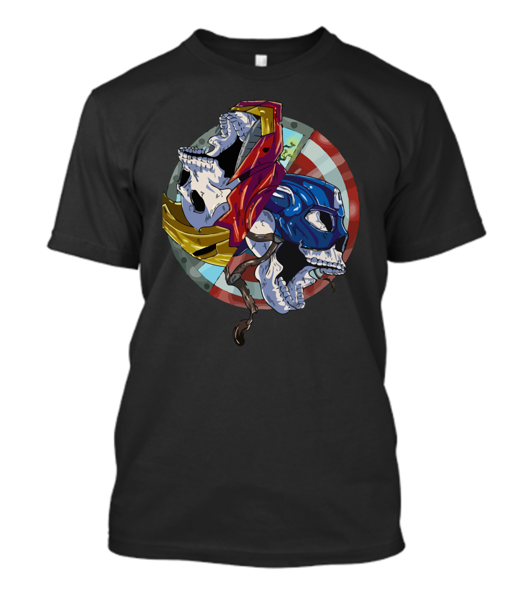 Battle Cry Captain Skull Mask Fusion T-Shirt