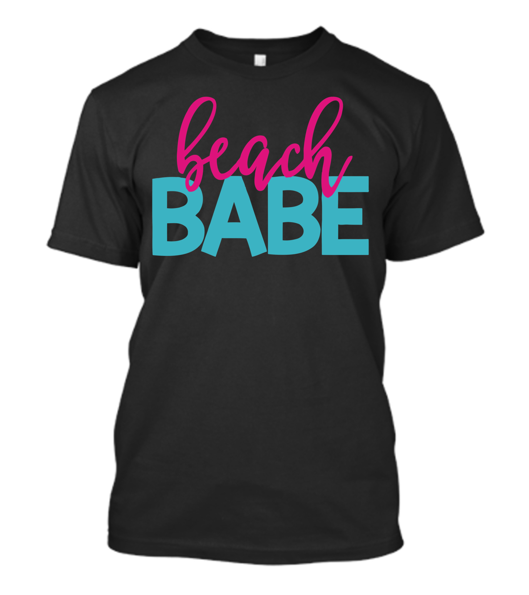 Beach Babe Vibrant Typography T-Shirt