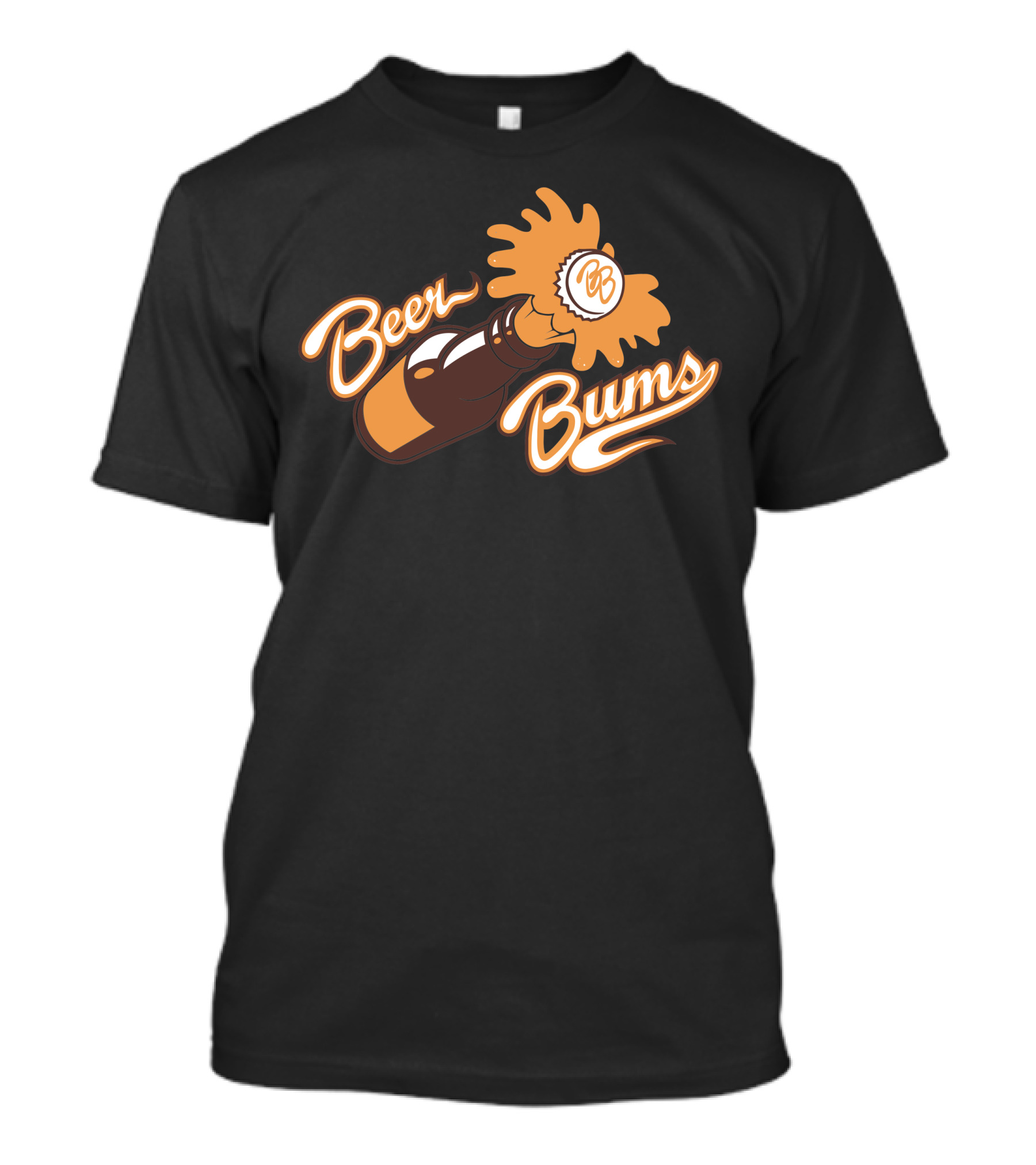 Beer Bums Bottle Cap Splash T-Shirt