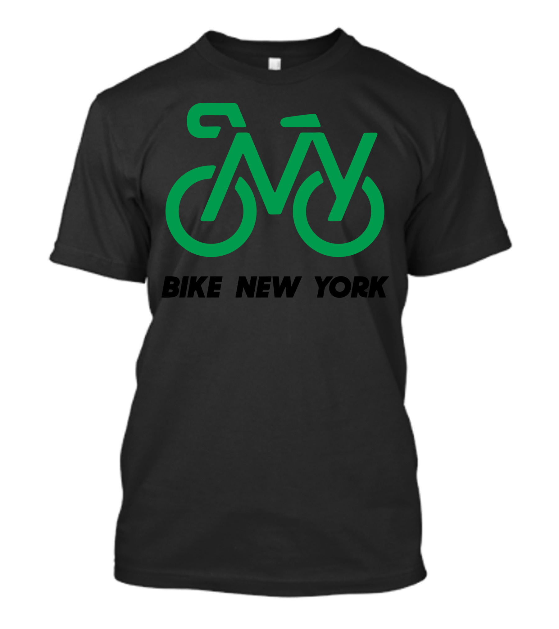 Bike New York Green Bicycle T-Shirt