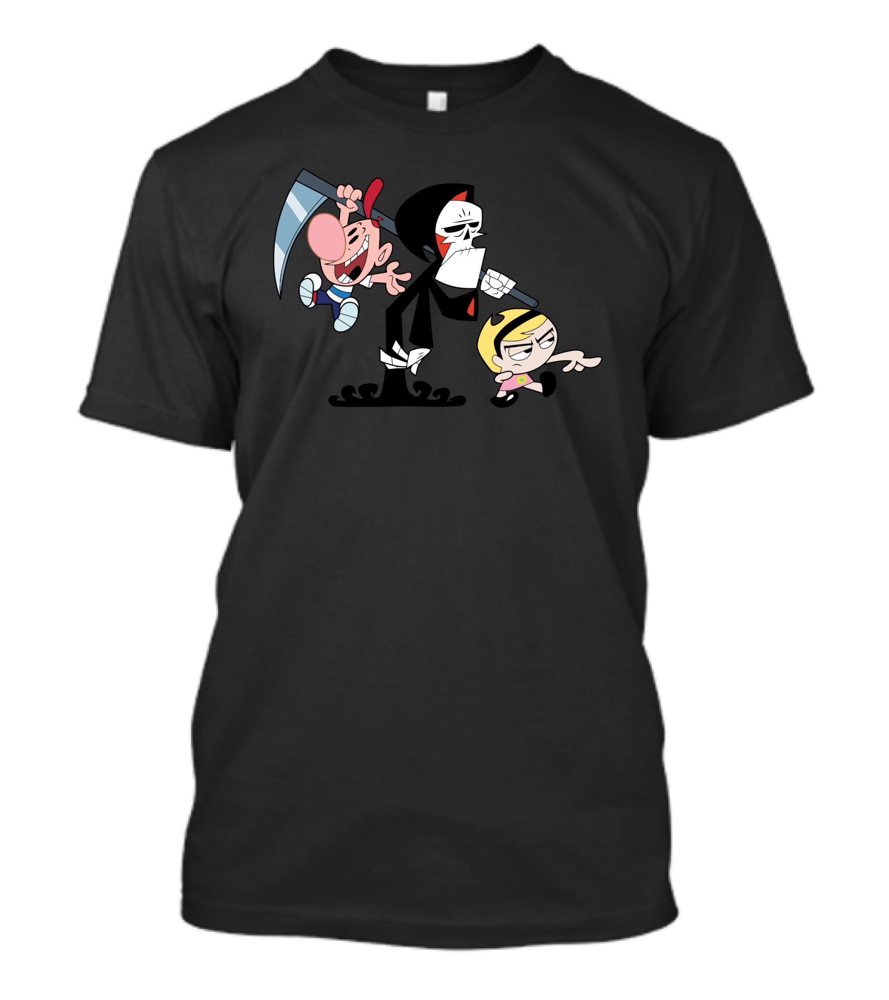 The Grim Adventures Of Billy And Mandy Grim Reaper Cartoon Network Characters T-Shirt