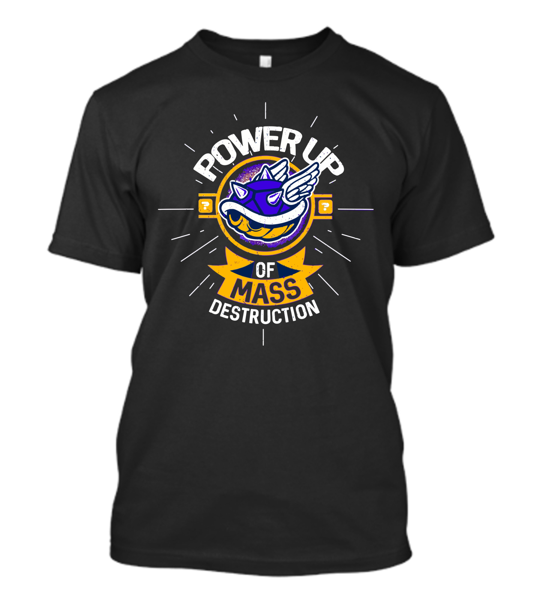 Power Up Of Mass Destruction Blue Shell T-Shirt