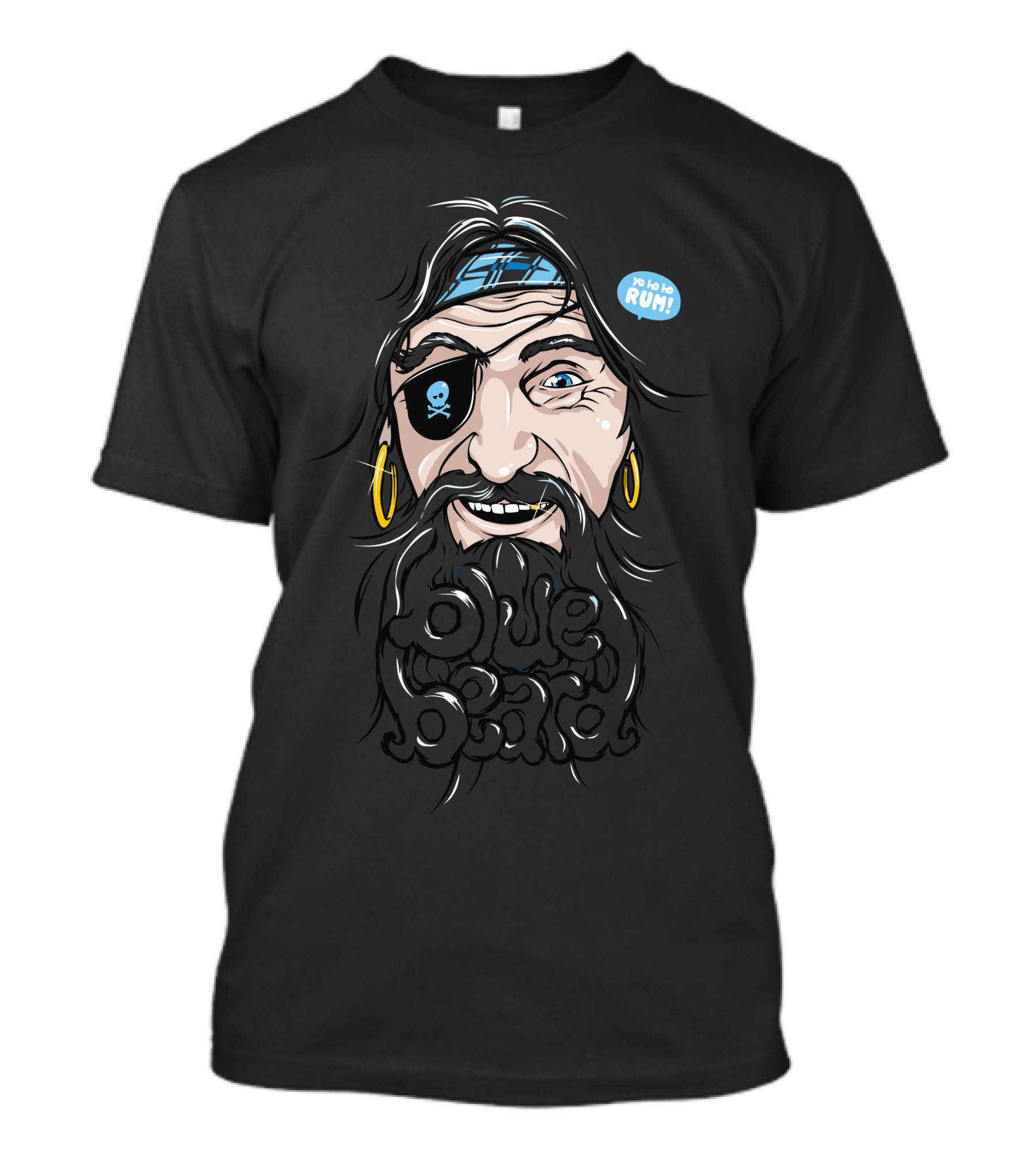 Yo Ho Ho Rum Blue Beard T-Shirt