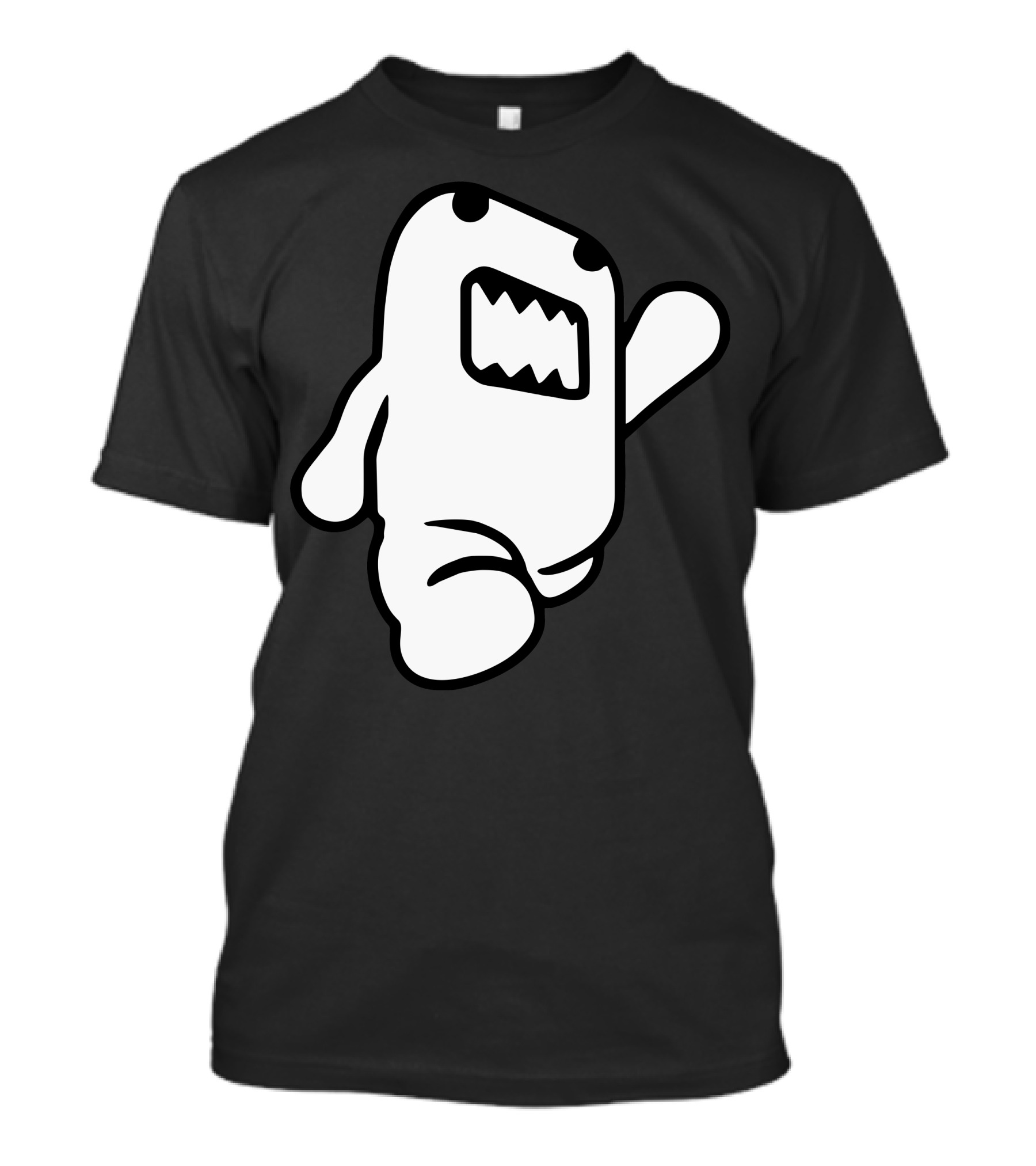 Domo Kun Animated Character Icon With Open Mouth And Raised Arm T-Shirt