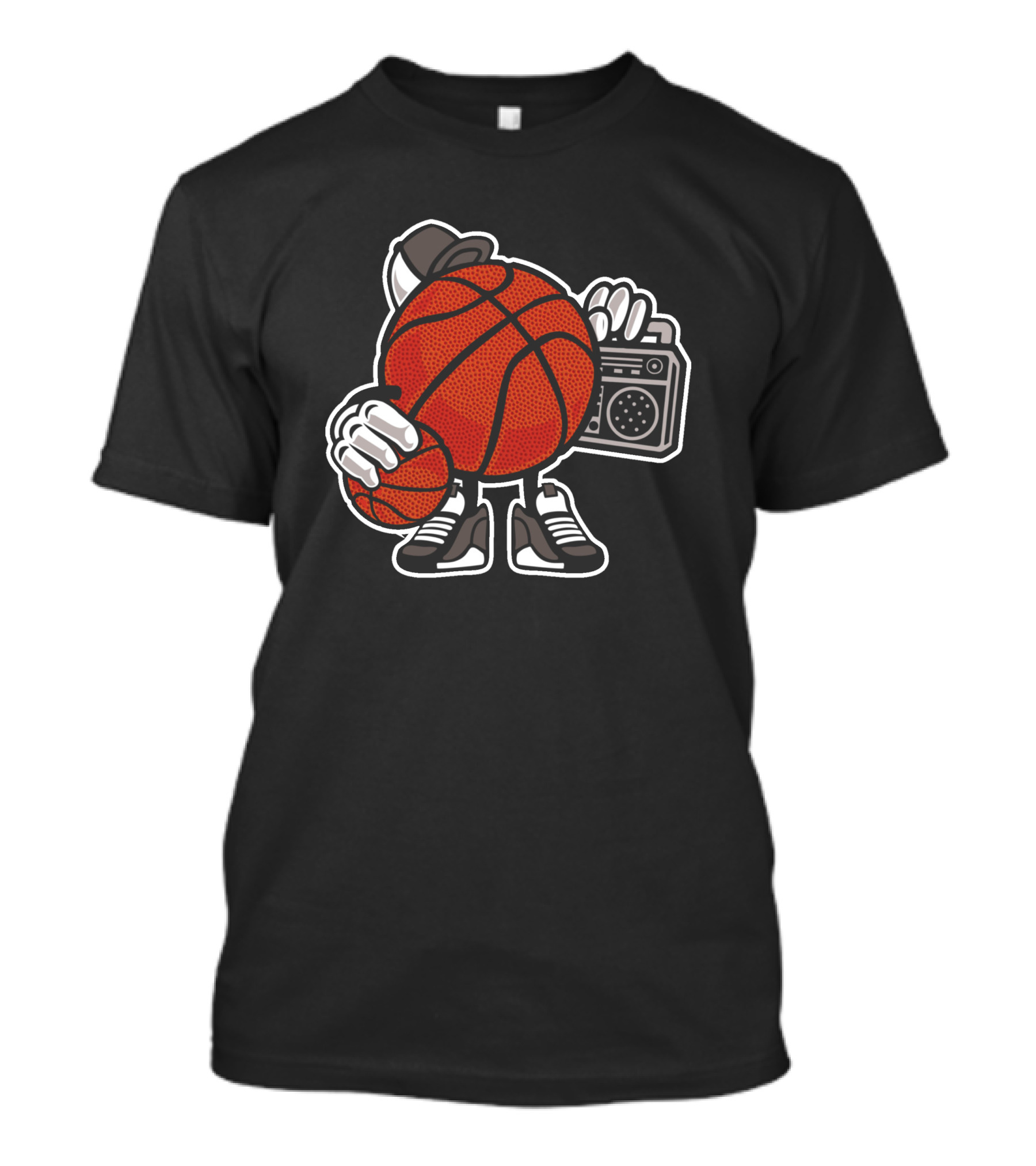 Basketball Ball Player Boombox Music T-Shirt