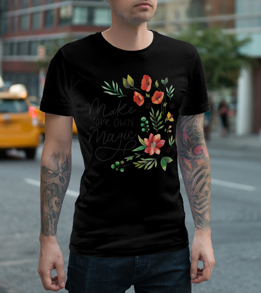 Make Your Own Magic Floral Botanical T-Shirt