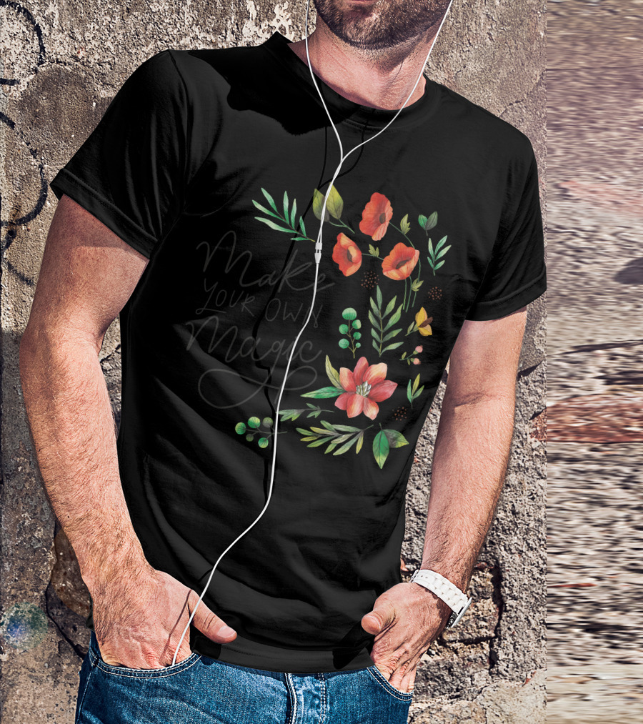 Make Your Own Magic Floral Botanical T-Shirt