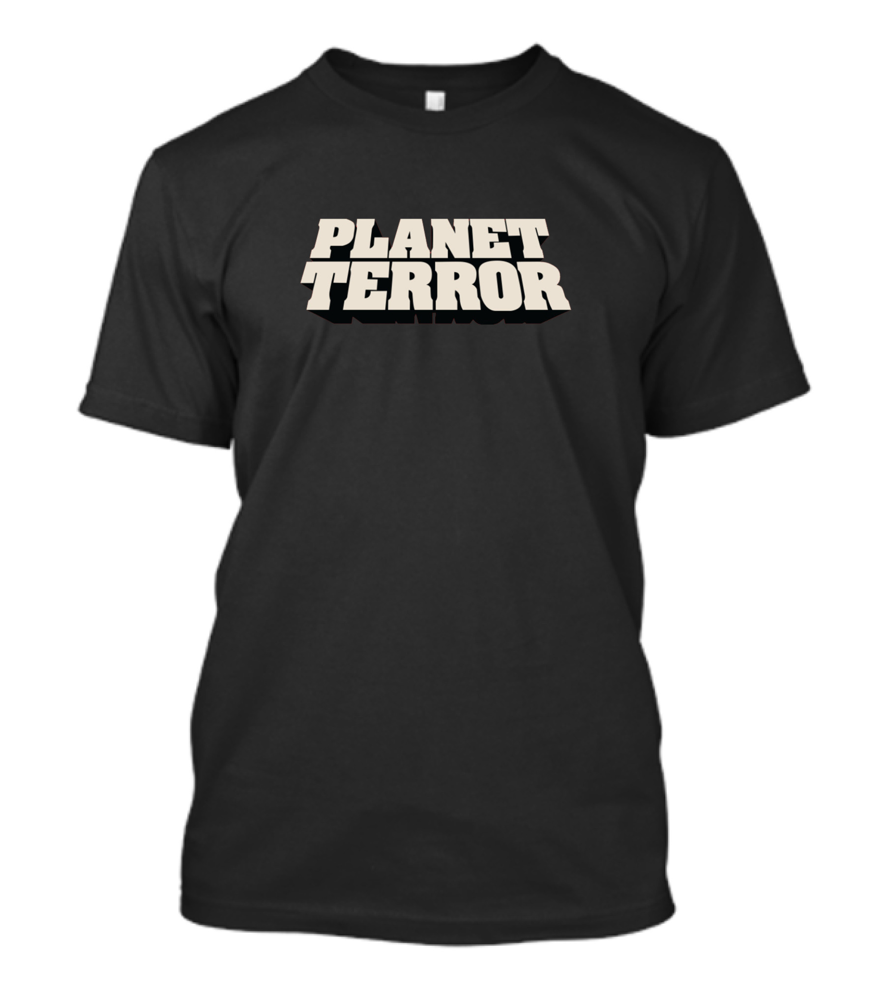 Planet Terror Retro Style Bold Horror Font T-Shirt