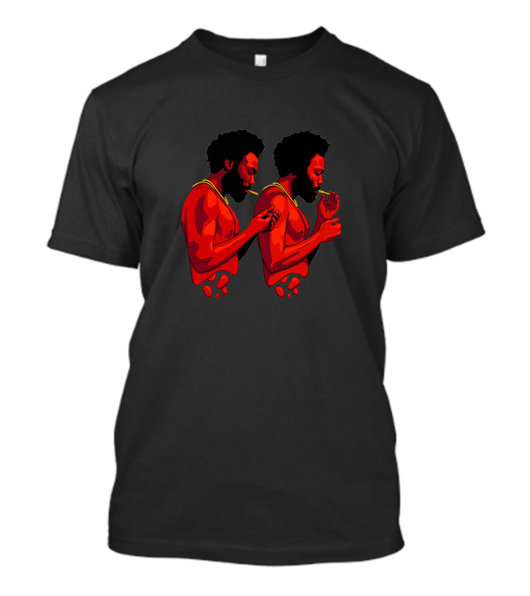 This Is America Smoking Iconic Dual Pose T-Shirt