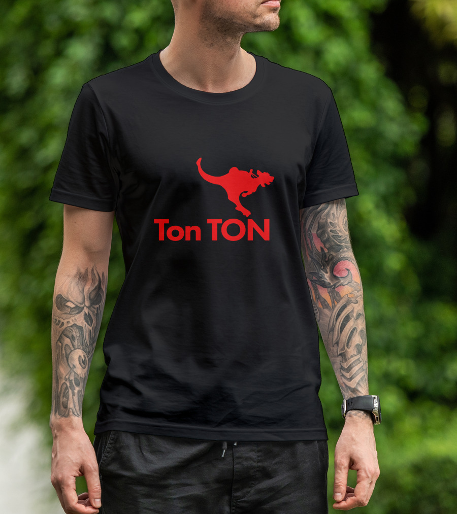 Ton Ton Dinosaur Silhouette Red T-Shirt