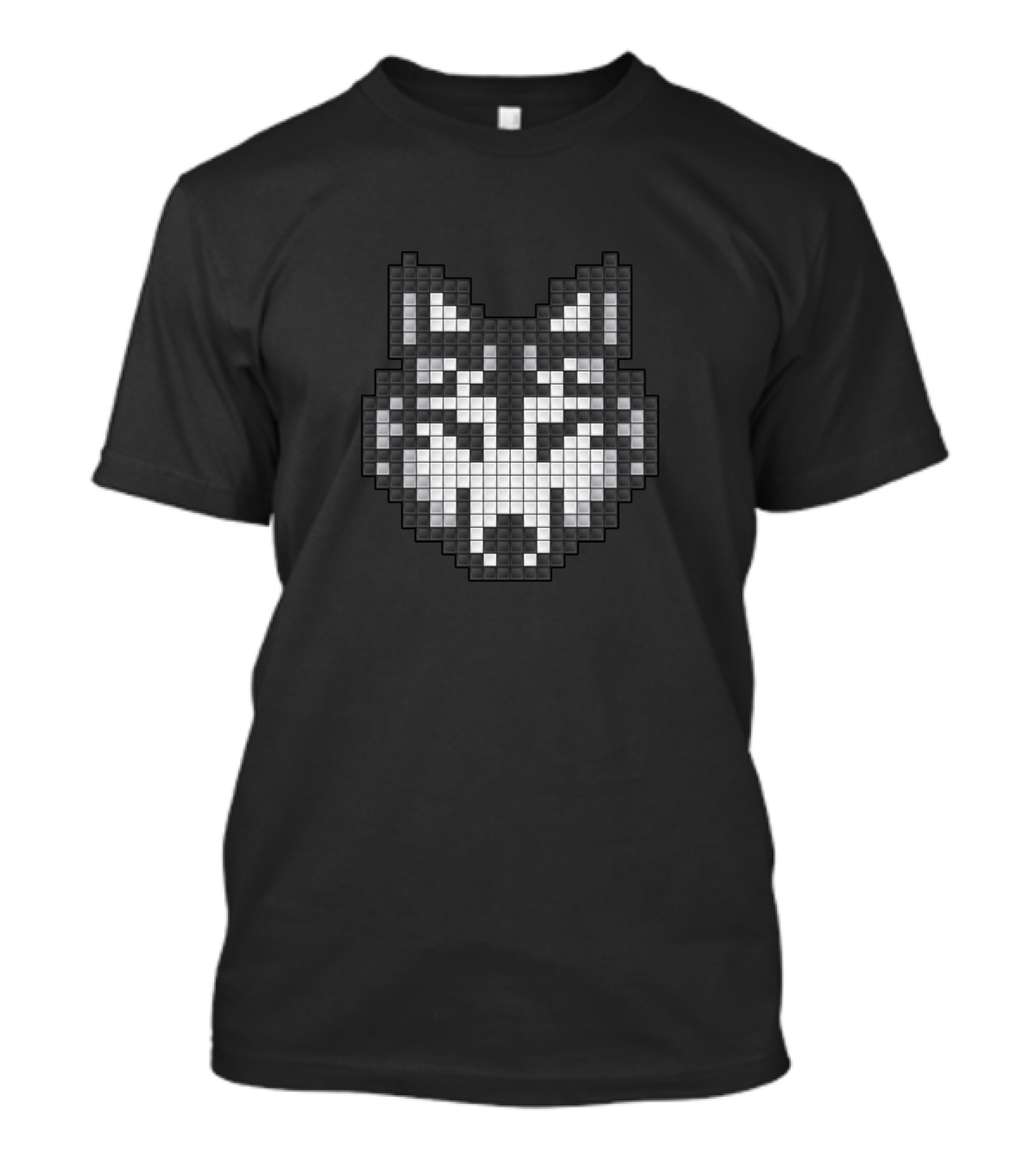 8 Bit Wolf Pixel T-Shirt