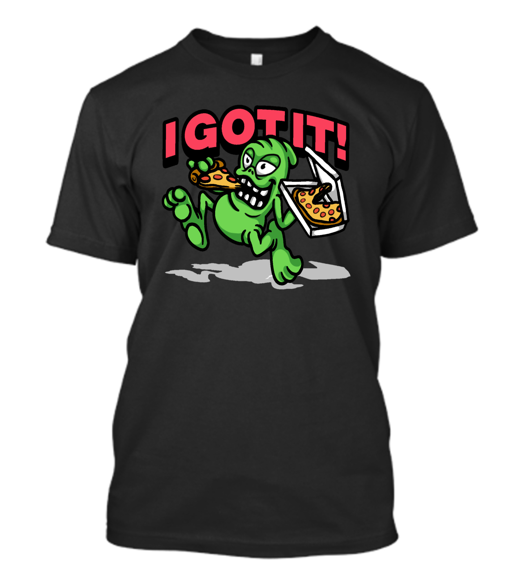 I GOT IT Aliens Pizza Character T-Shirt