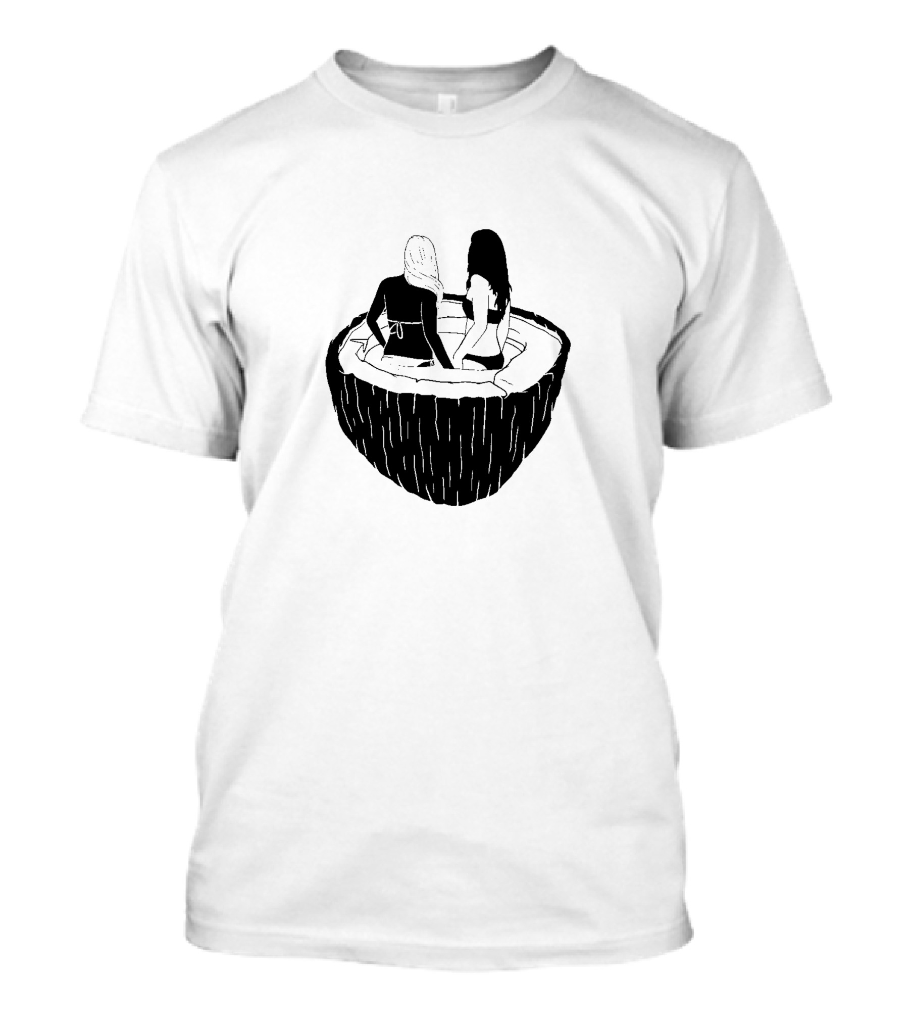 Coconut Dreams Two Women In Half Shell T-Shirt