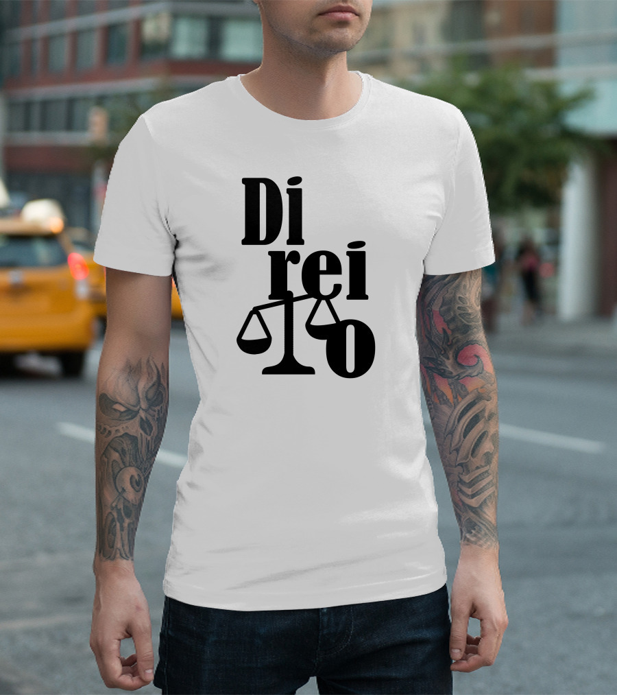 Di Re Io Justiça Legalidade Balança T-Shirt