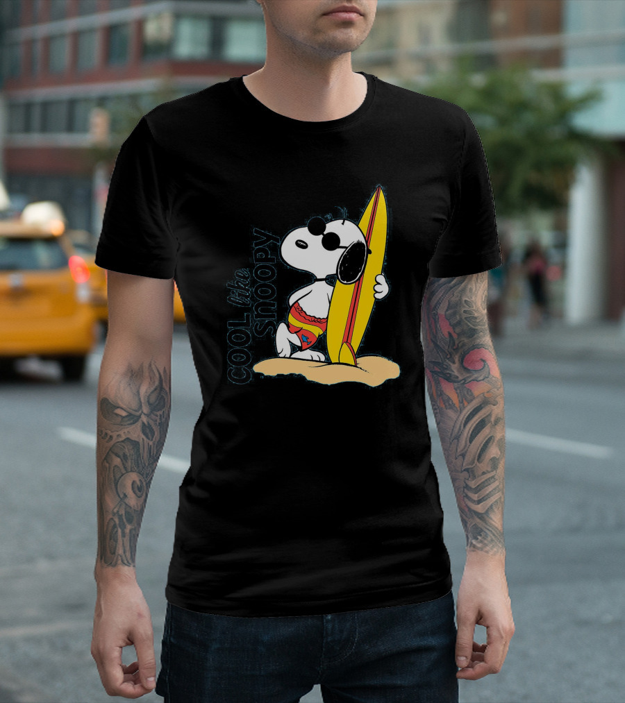Cool Like Snoopy Surfing Summer Vibes T-Shirt