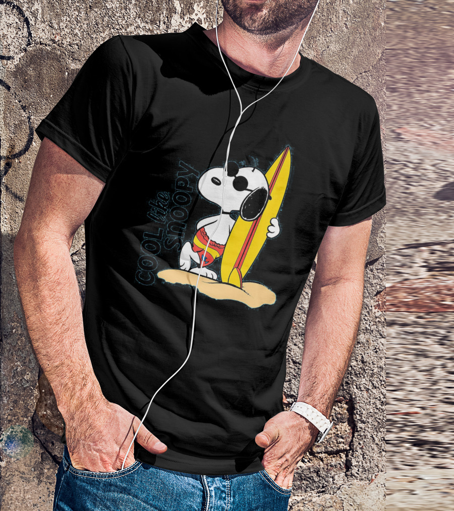 Cool Like Snoopy Surfing Summer Vibes T-Shirt