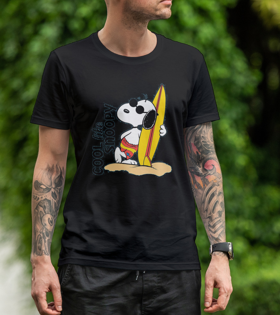 Cool Like Snoopy Surfing Summer Vibes T-Shirt