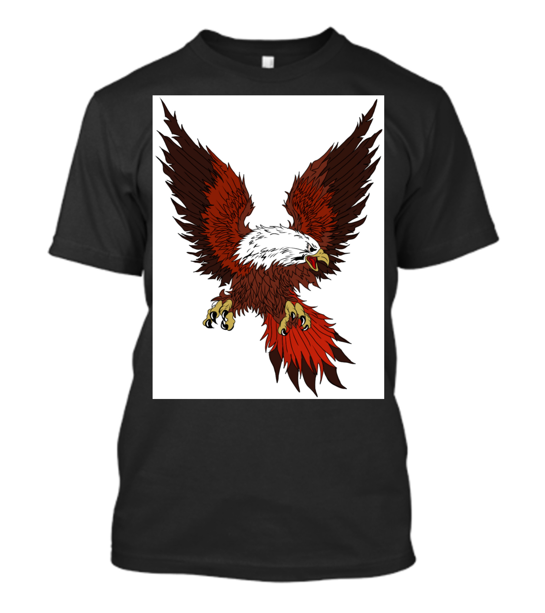 Eagles Bald Eagle Soaring Wings Outstretched T-Shirt
