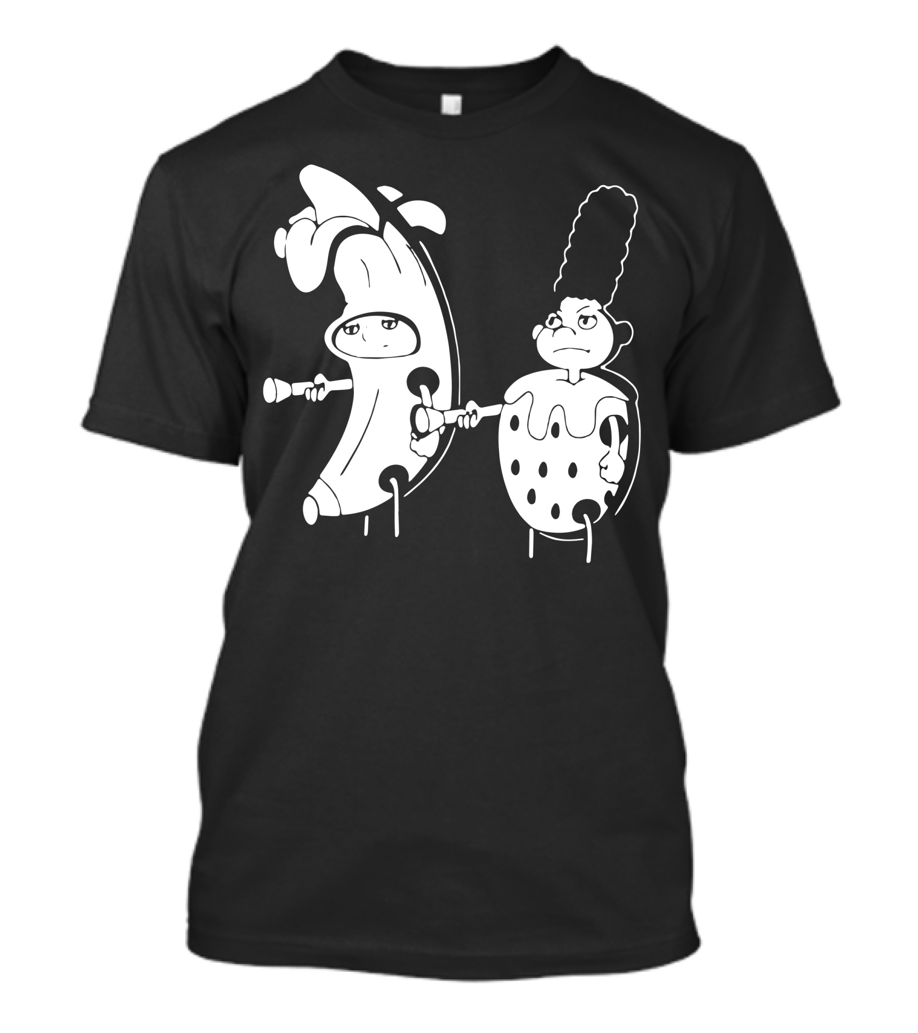 Hey Arnold Meets Pop Culture Characters In Monochrome Playful Crossover T-Shirt