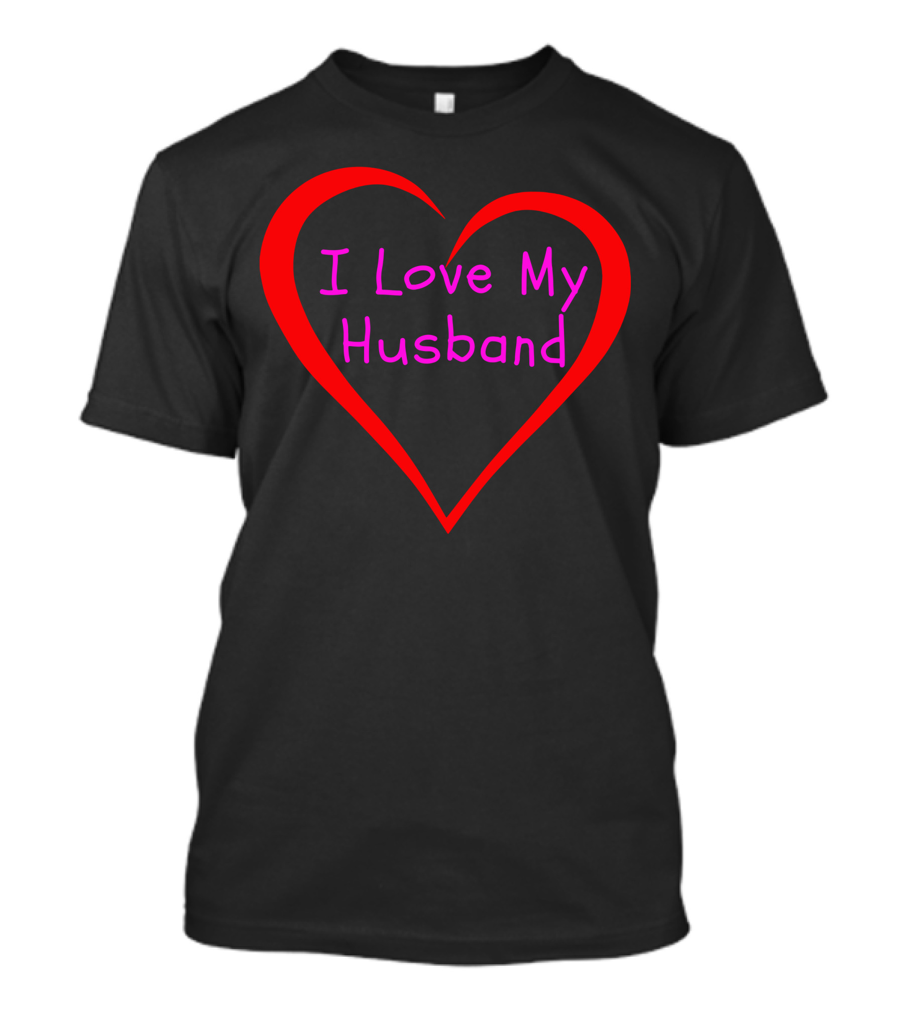 I Love My Husband Valentine's Heart T-Shirt