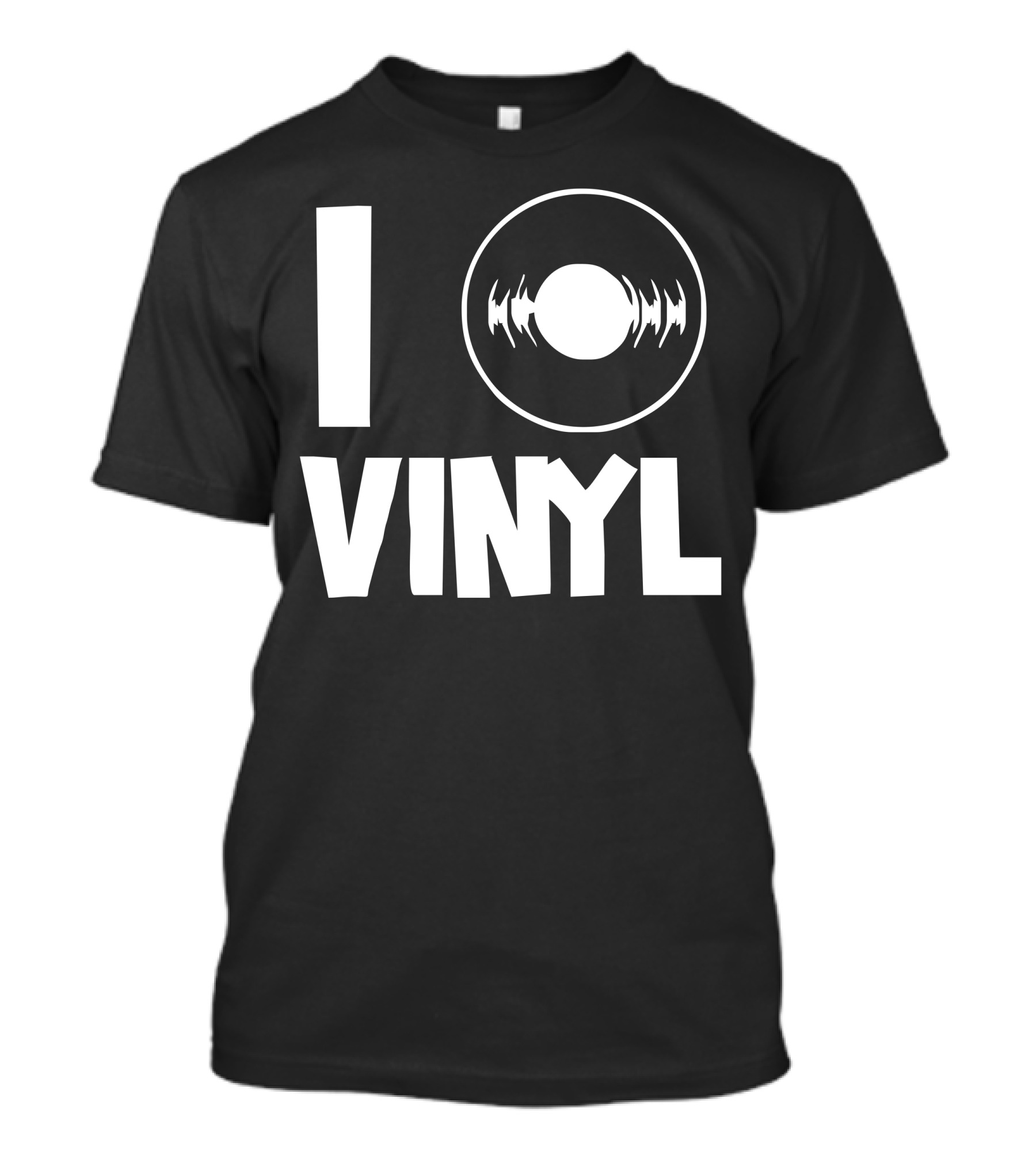 I Love Vinyl Record Enthusiast Retro Music T-Shirt