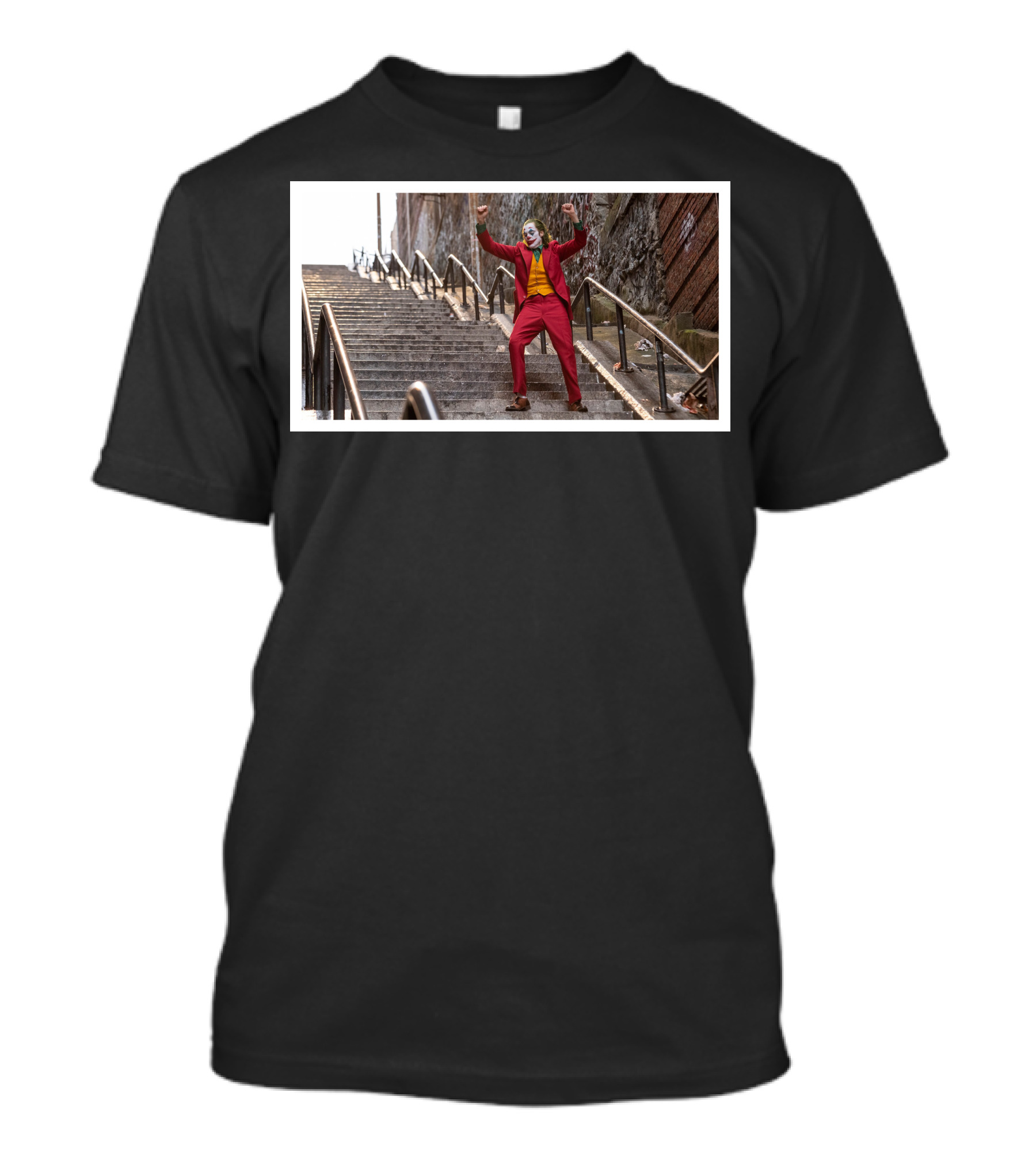 Joaquin Joker Stairs Scene T-Shirt