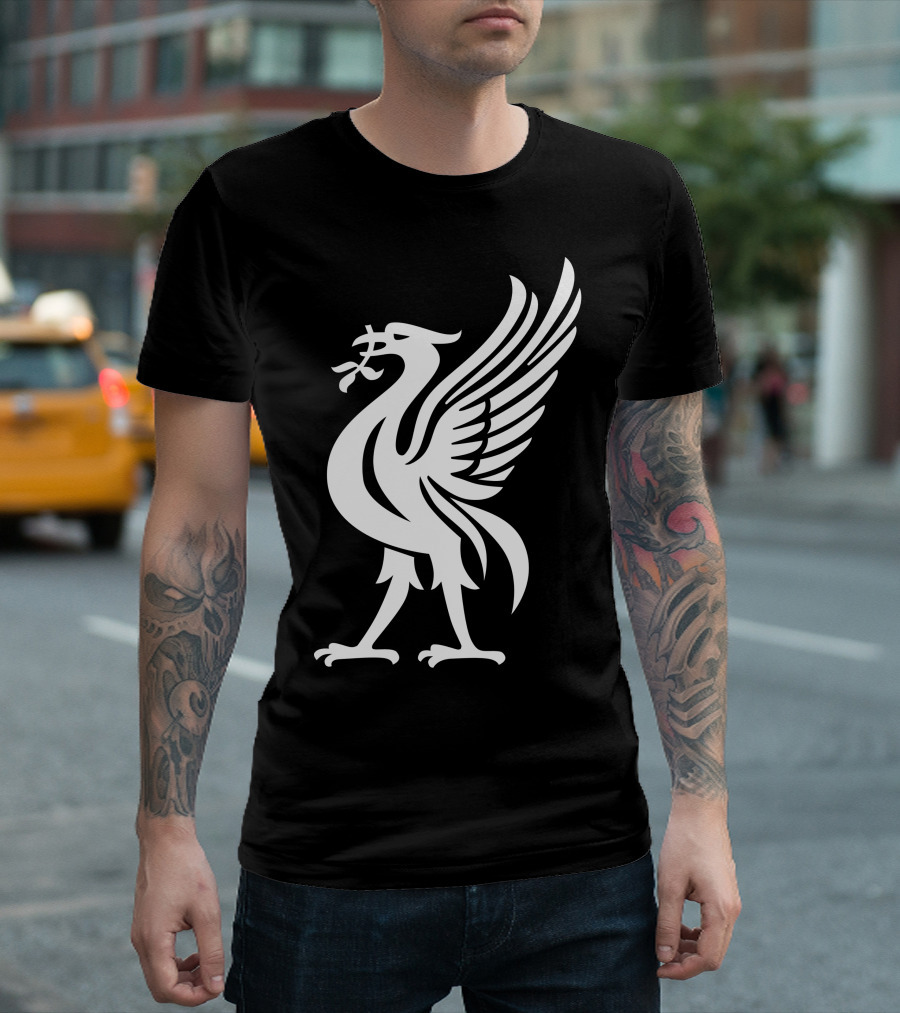 Liverpool Liver Bird Iconic Symbol White T-Shirt