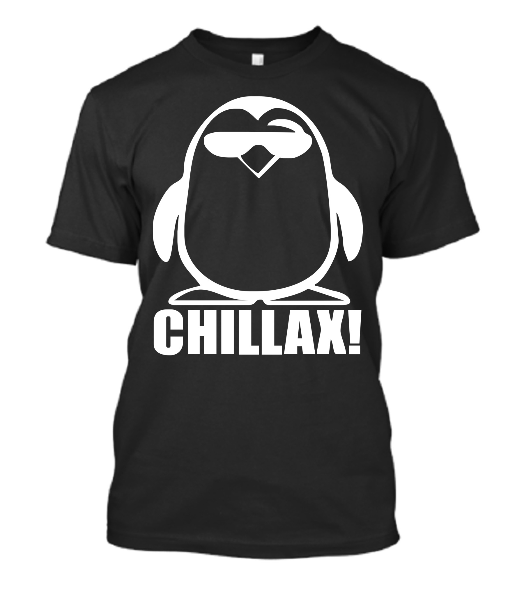 Chillax Penguin Funny New T-Shirt