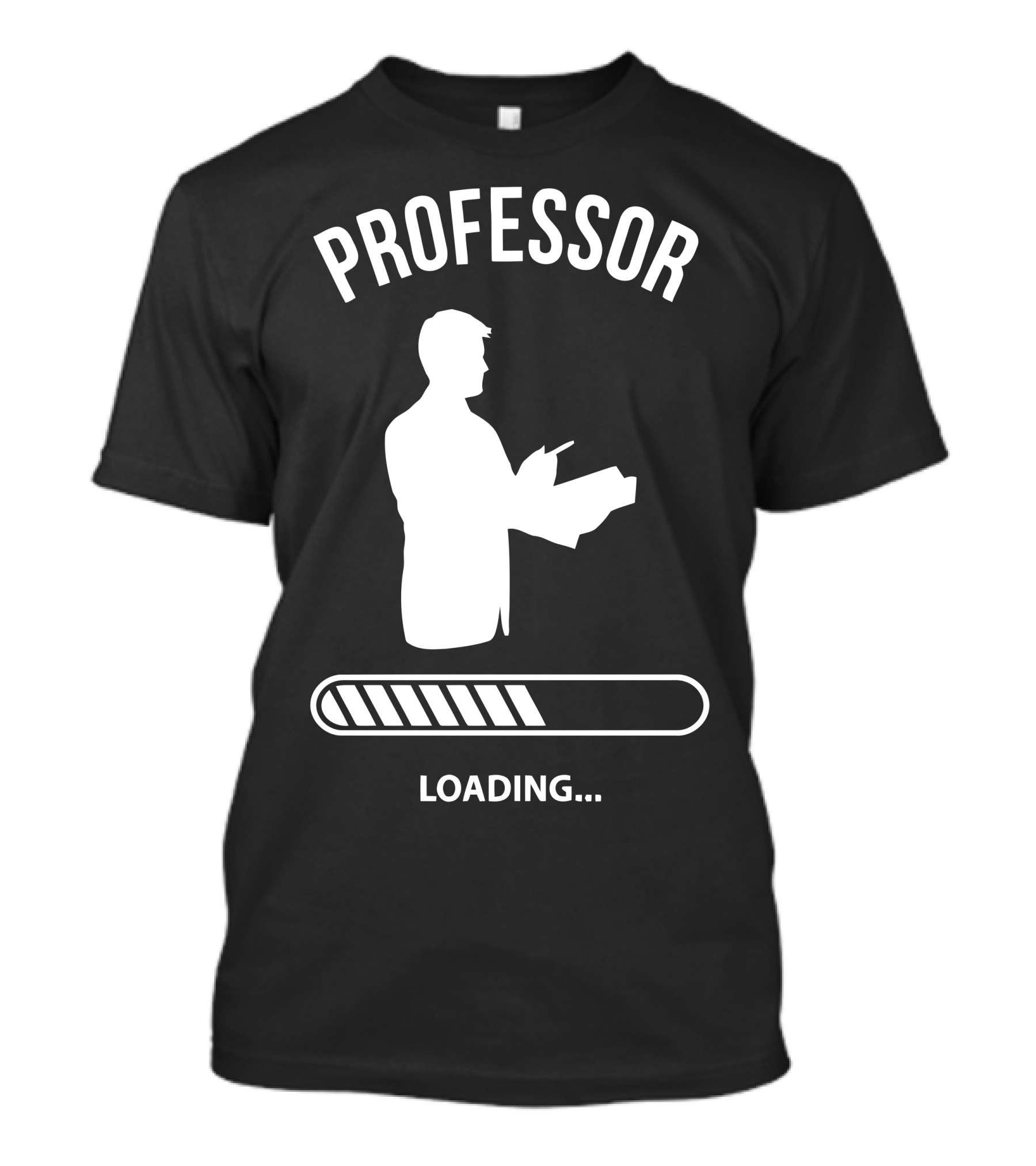 Professor Loading Silhouette With Progress Bar T-Shirt