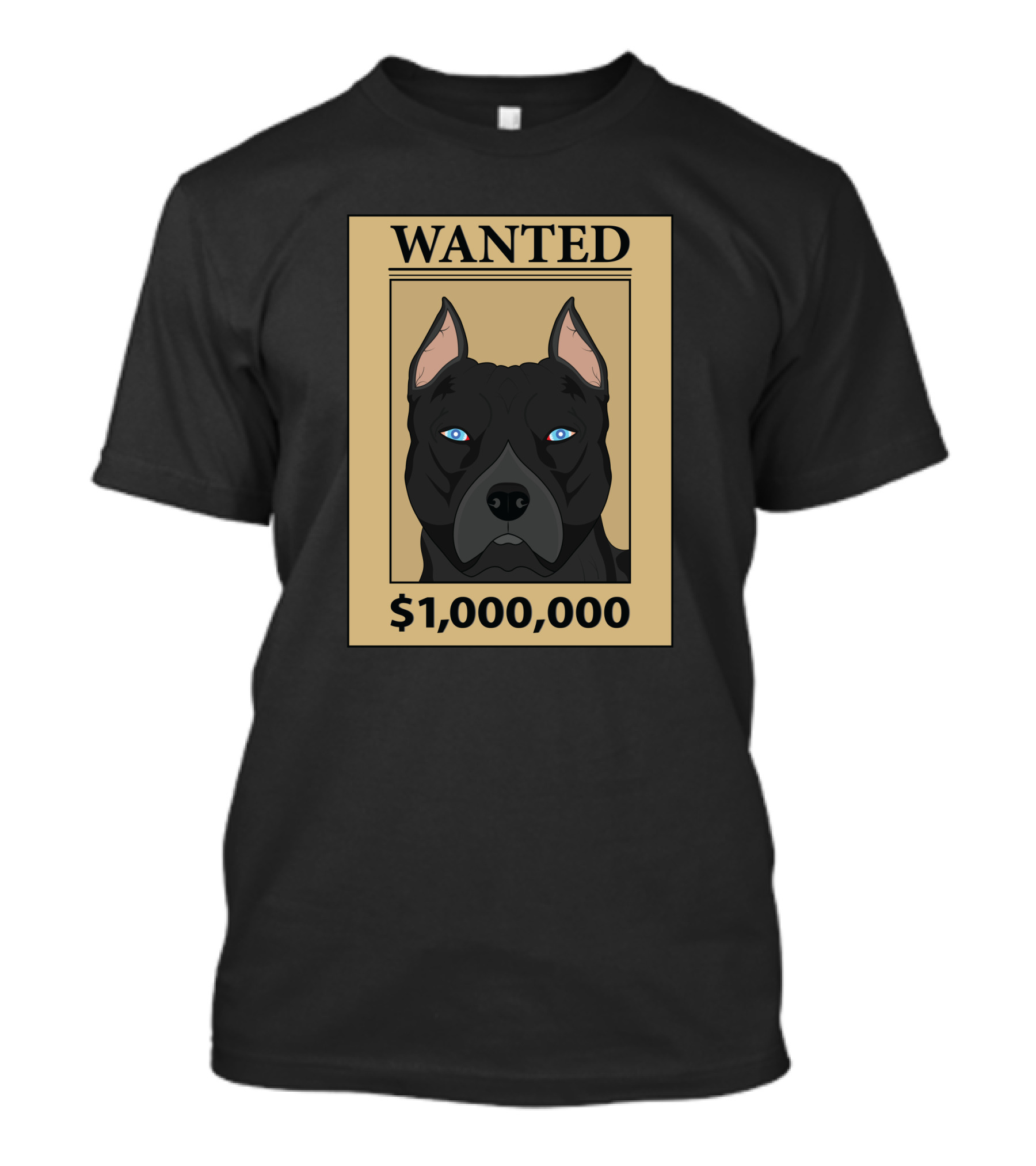WANTED PITBULL $1,000,000 T-Shirt