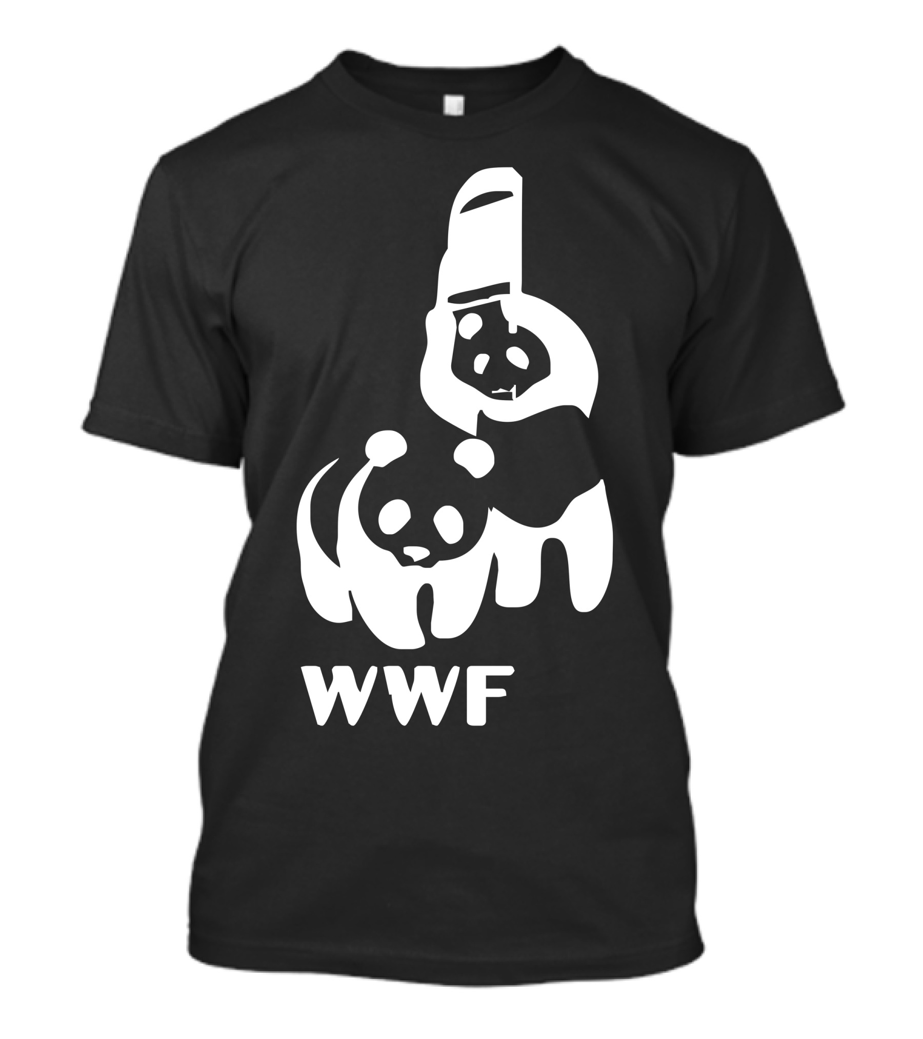 WWF Funny Panda Bear Banksy Wrestling T-Shirt