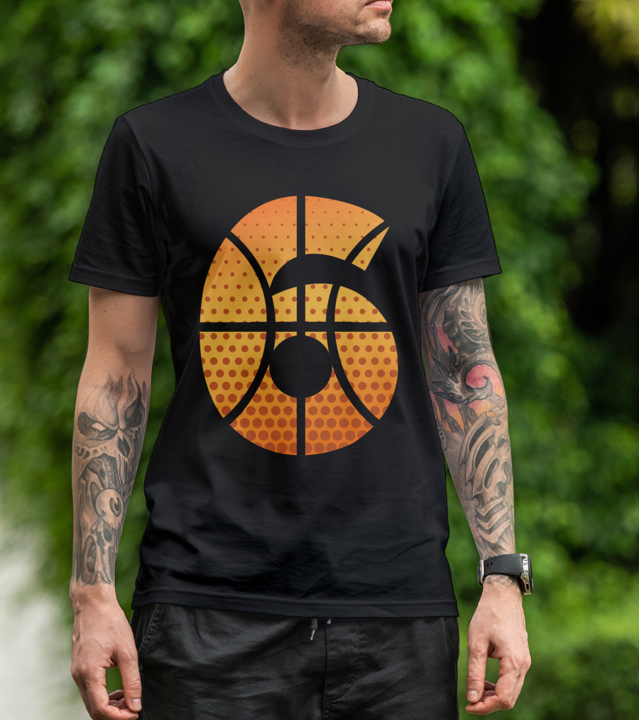 Basketball-Themed Number 6 T-Shirt