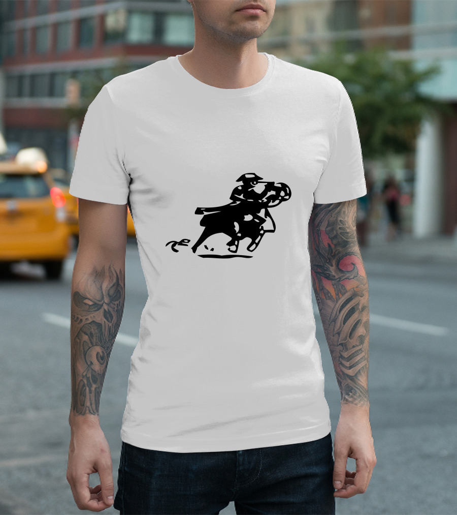 Confused Love The Title Mysterious Cowboy Embracing Soccer Ball T-Shirt