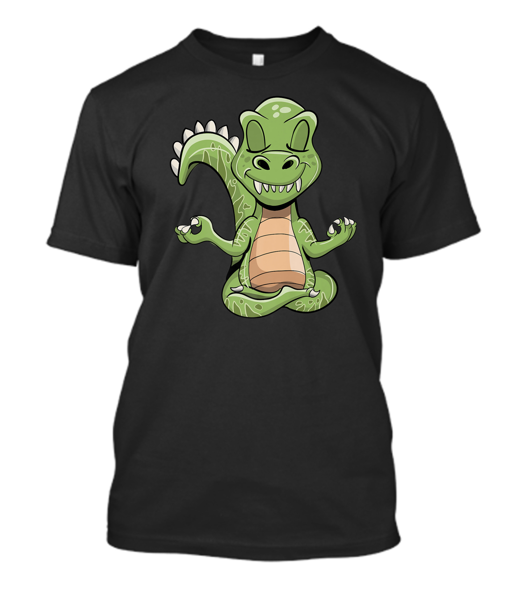 Dino Yoga Meditating Rex Yogasaurus Dinosaur T-Shirt