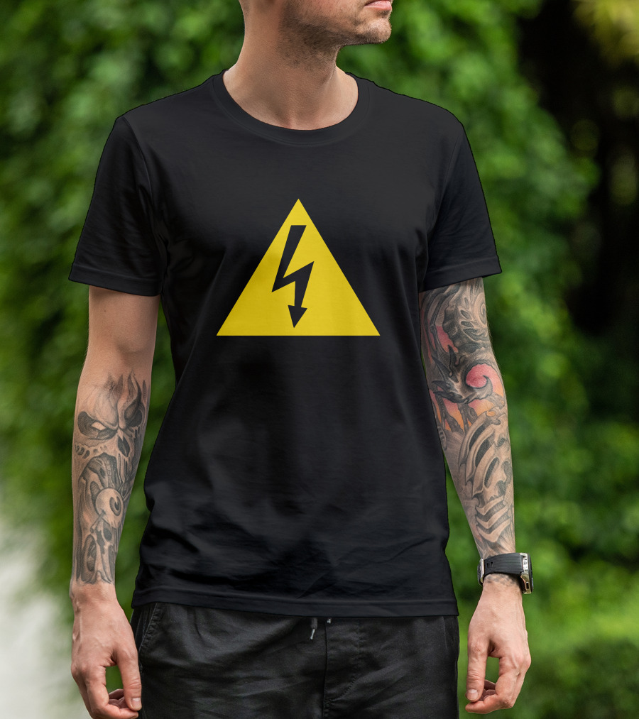 High Voltage Warning Triangle T-Shirt