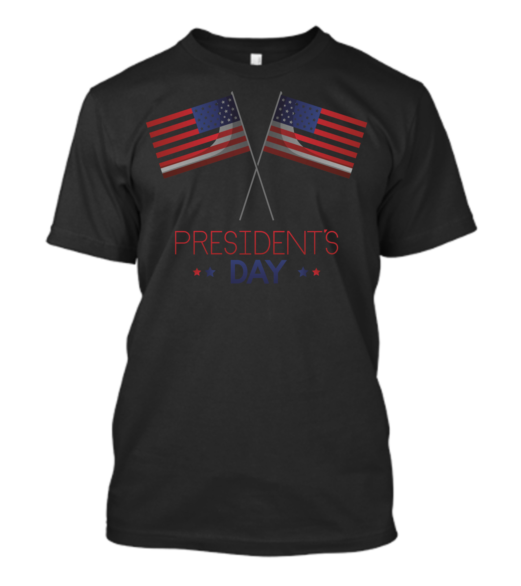 President's Day American Flags Stars T-Shirt