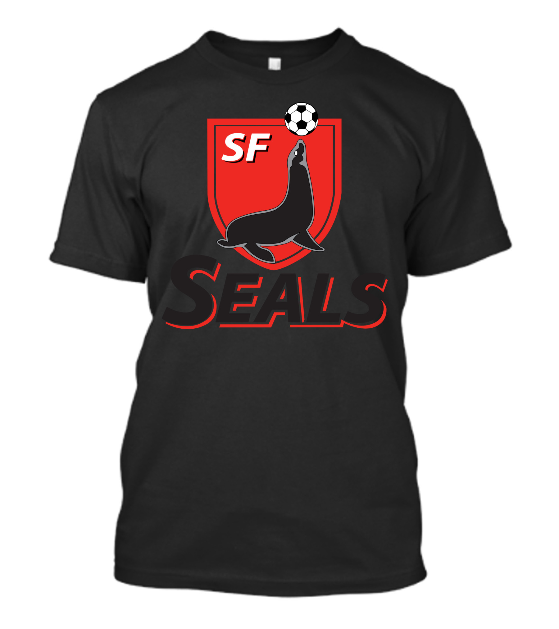 SF Seals Soccer Badge Seal Balancing Ball T-Shirt