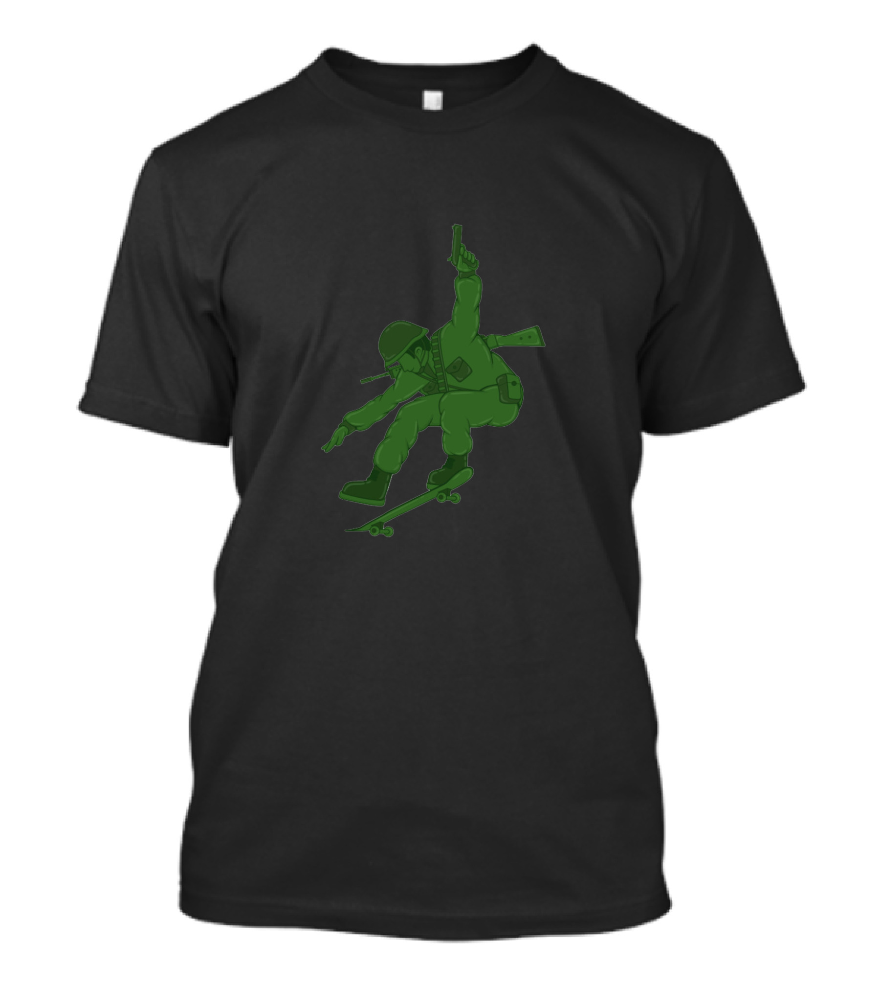 Skate Soldier Military Style Action Skateboarder T-Shirt