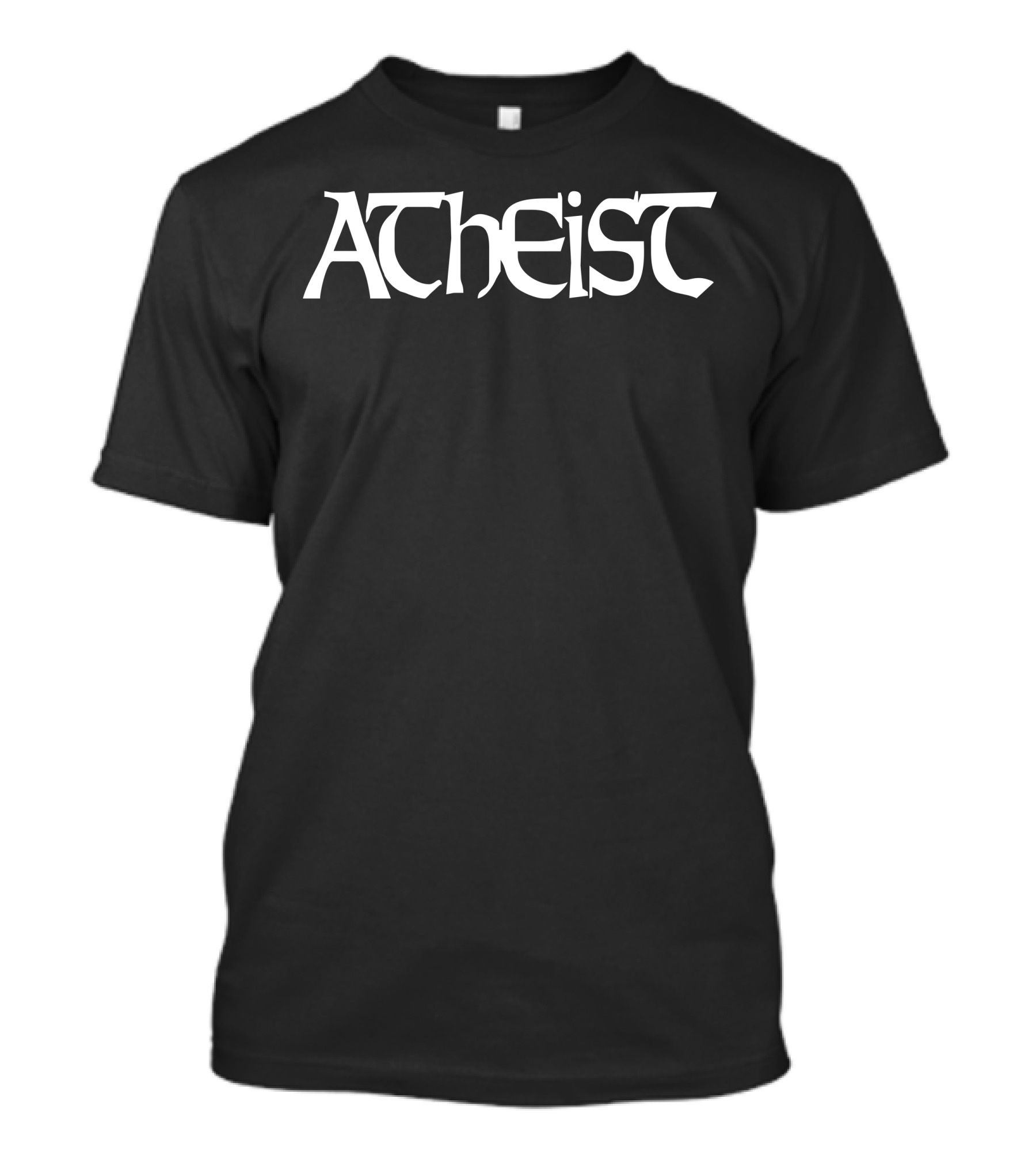 Atheist Heavy Metal Gothic Font T-Shirt