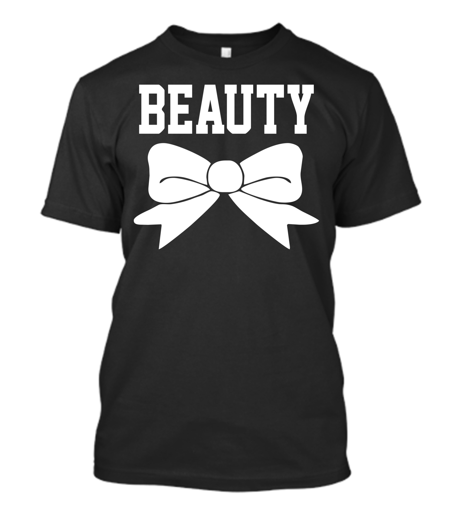 BEAUTY Bow Icon Simple T-Shirt
