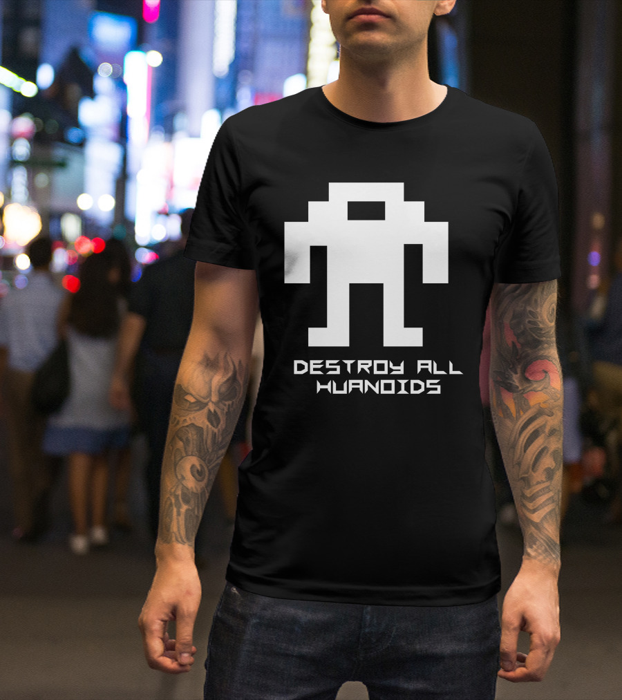 Destroy All Humanoids Berzerk Robot T-Shirt