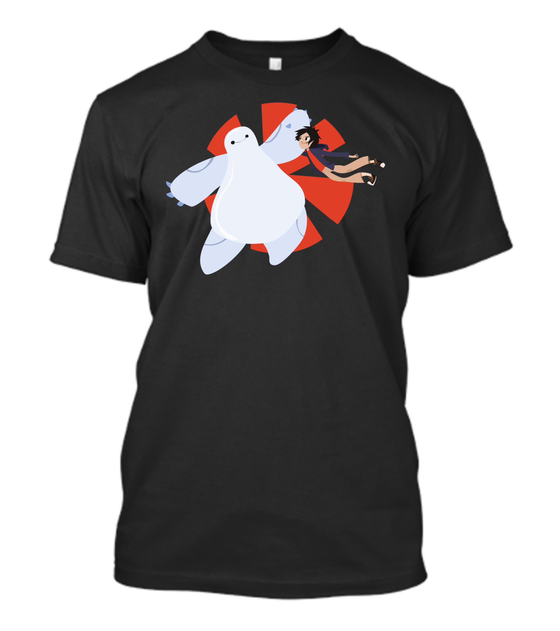 Big Hero 6 Baymax And Hiro Hamada By Lobatalobos T-Shirt