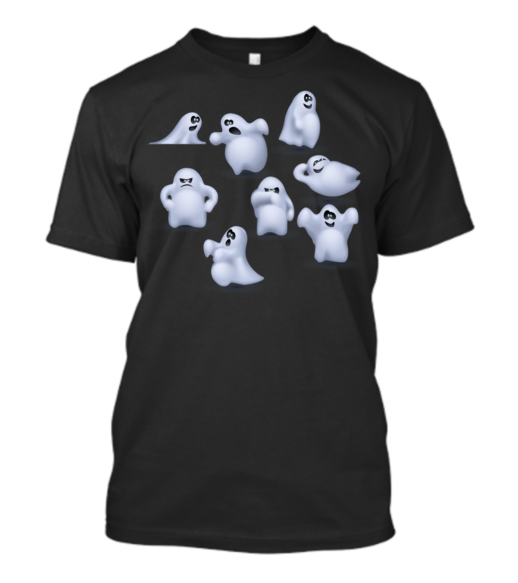 Ghostly Casts Playful Spirits Expressions T-Shirt