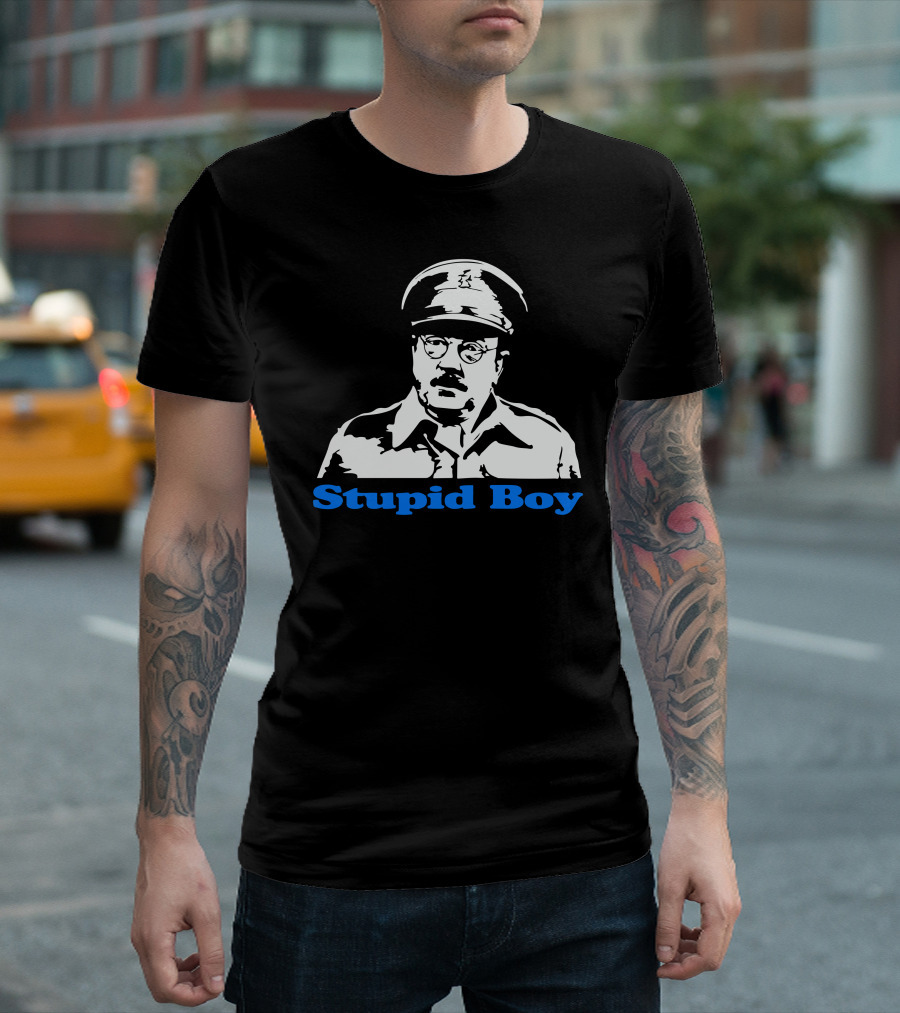 Dad's Army Stupid Boy Iconic Military Character T-Shirt