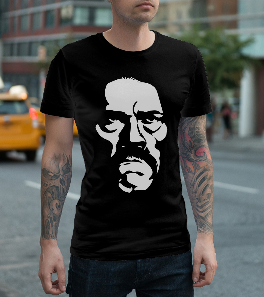 Danny Trejo Black And White Face T-Shirt