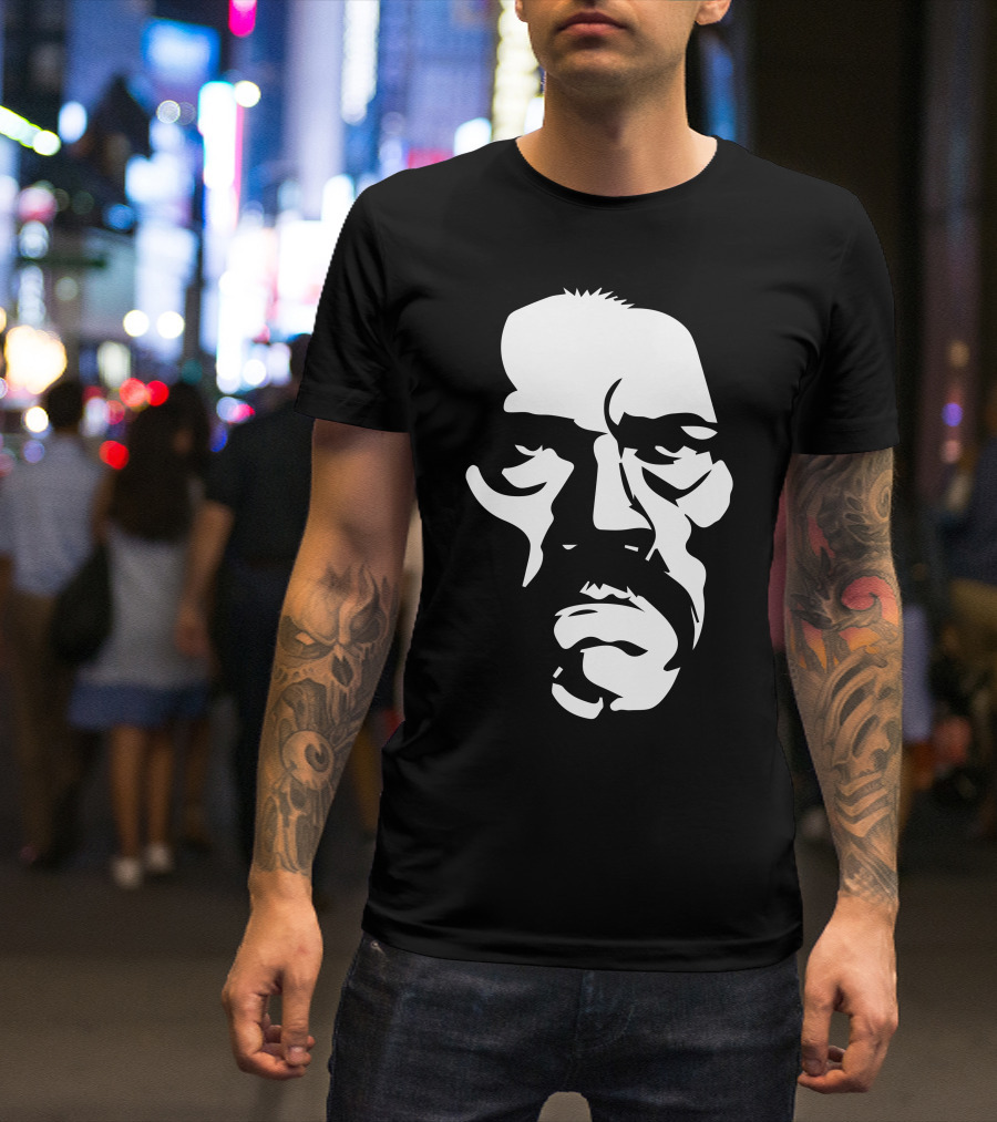 Danny Trejo Black And White Face T-Shirt