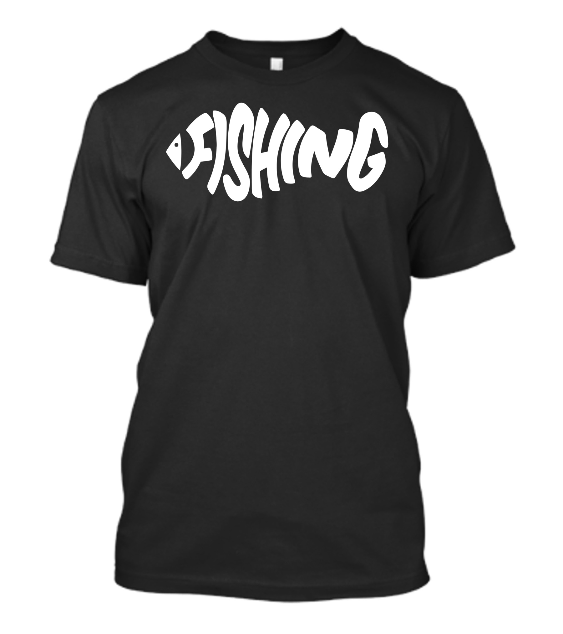 Fishing Fish Skull Visual Wordplay T-Shirt