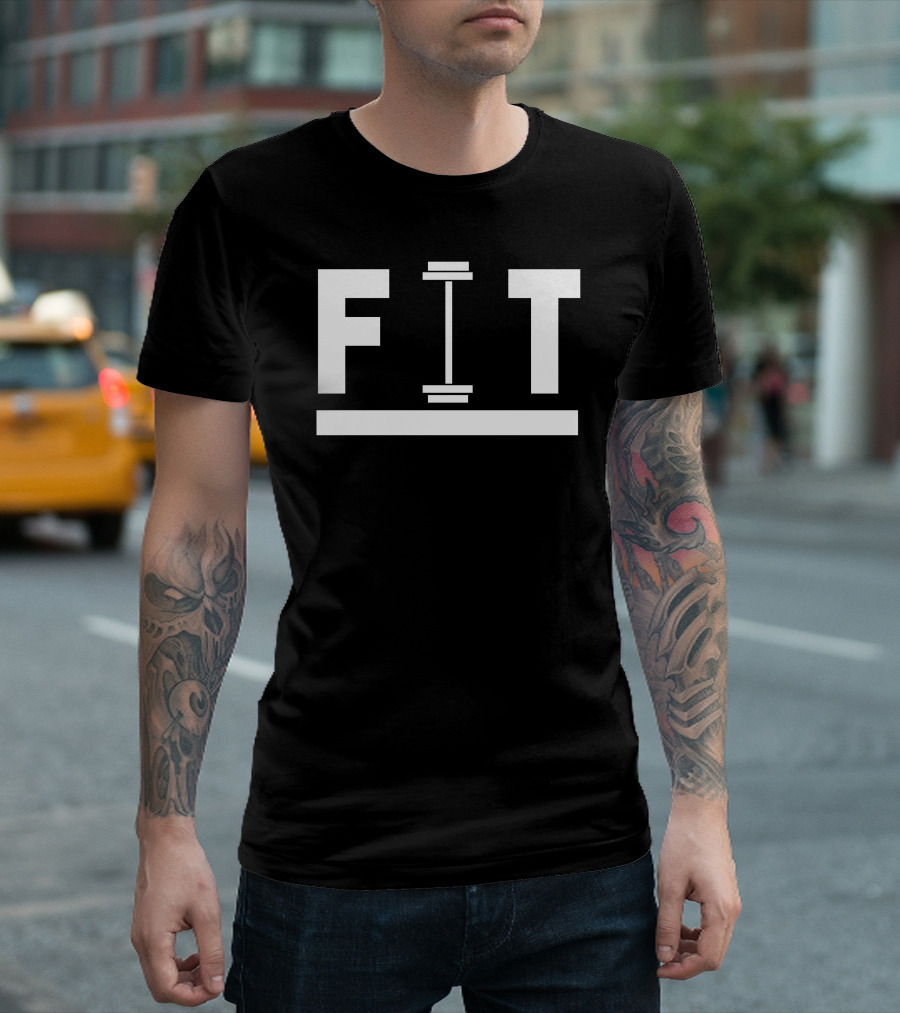 FIT Barbell Weightlifting T-Shirt
